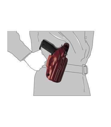 N1 - 3 uses leather belt holster with quisk release