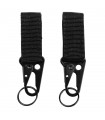 Portachiavi o accessori da cintura - cinturone - sistema MOLLE in cordura confezione da due pezzi
