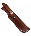 BW Knife "parachutist", wooden handle, leather sheath