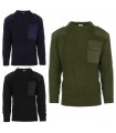 Pullover NATO COMMANDO con taschino, spalline e protezione sui gomiti