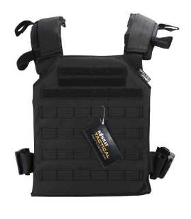 Gilet Tattico Corpetto Spartan plate con sitema MOLLE taglia regolabile colore nero