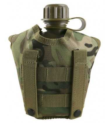 BORRACCIA militare multicam da 1 Litro FODERATA da cintura cinturone zaino o sistema molle