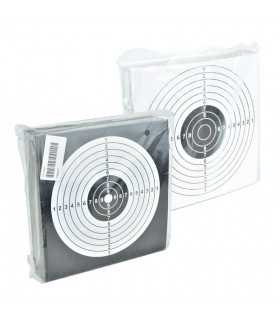 AIR GUN CARDBOARD PAPER TARGET FOR COMPETITION CM 14 x 14 Black or Withe