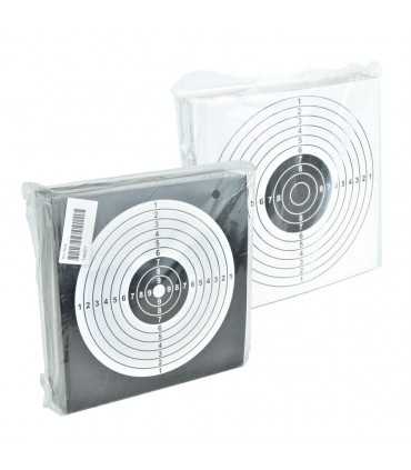 AIR GUN CARDBOARD PAPER TARGET FOR COMPETITION CM 14 x 14 Black or Withe