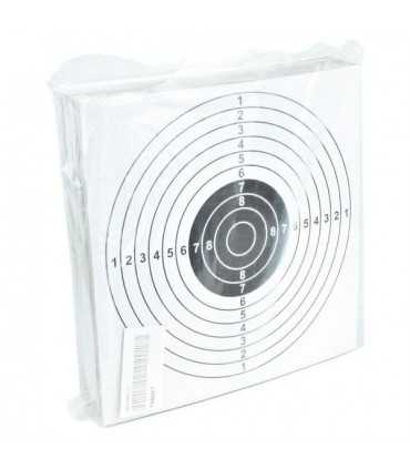 Bersaglio cartoncino nero o bianco 14x14 per aria compressa 100 pezzi