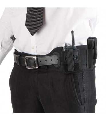 5142 - Fascia elastica Radar sottocamicia o giacca con fondina in pelle per pistola caricatori e distintivo, occultamento arma