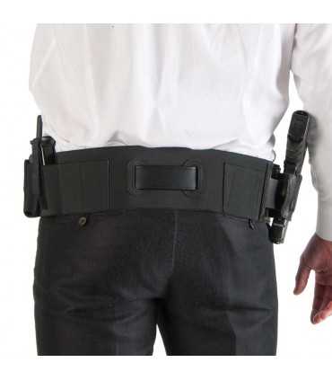 Under vest elastic band, adjustable in length, designed to be carried on the belt