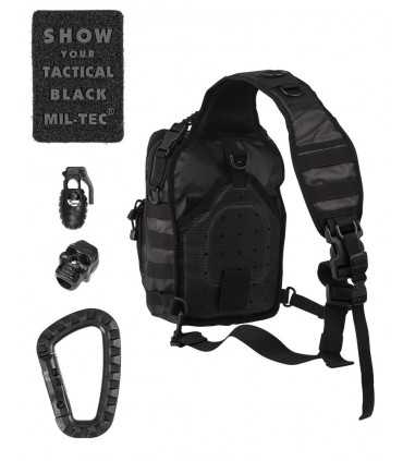 TACTICAL BLACK ONE STRAP ASSAULT PACK SMALL