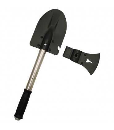 Kit 6 in 1 completo di pala o vanga ascia accetta seghetto e lama o coltello