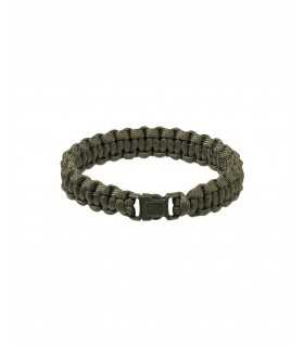 BLACK 15MM PARA BRACELET WITH PLASTIC CLOSURE