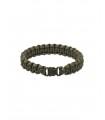 BLACK 15MM PARA BRACELET WITH PLASTIC CLOSURE