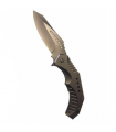 Coltello Militare Tascabile MILITARY Lama in ACCIAIO INOX Manico ALLUMINIO Clip