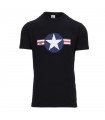 T-SHIRT WW II with USAF logo available in OD Green or Black Color