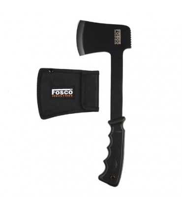 Accetta Ascia Militare con Fodero Outdoor Survival NERA Sicurezza Robusta FOSCO