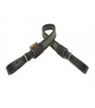 LEATHER-FINISHED RIFLE SLING WITH ELASTIC BACKING