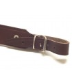 BROWN COWHIDE LEATHER RIFLE SLING