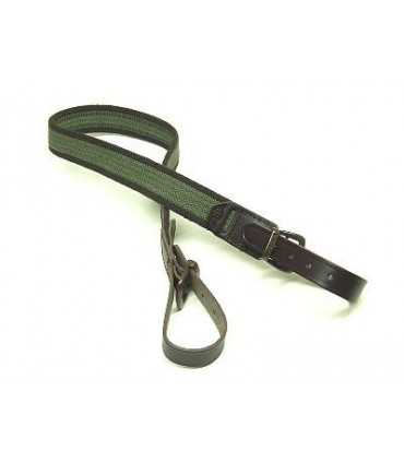 RADAR LEATHER-FINISHED RIFLE SLING WITH ELASTIC BACKING