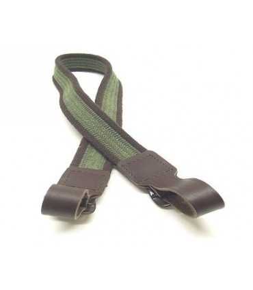 RADAR LEATHER-FINISHED RIFLE SLING WITH ELASTIC BACKING