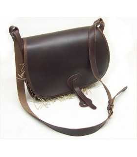 COWHIDE LEATHER GAME BAG WITH MESH