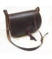 COWHIDE LEATHER GAME BAG WITH MESH