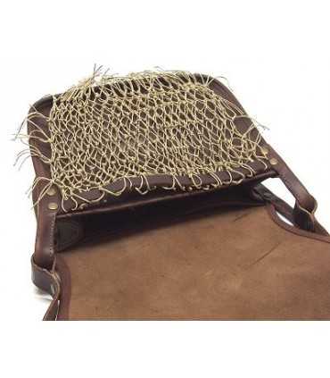 COWHIDE LEATHER GAME BAG WITH MESH