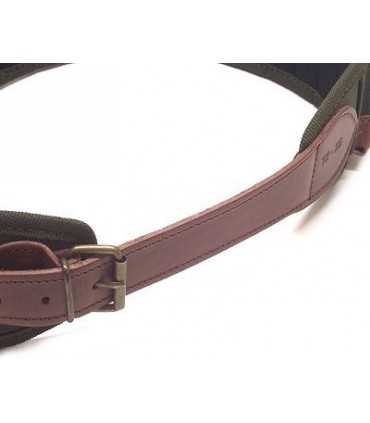CORDURA AND LEATHER CARTRIDGE BELT