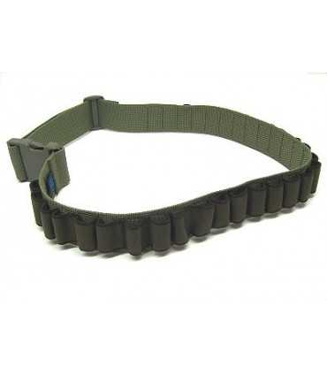DELFIERO GREEN ELASTIC CARTRIDGE BELT
