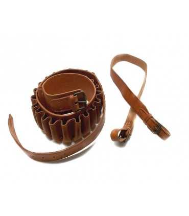 DELUXE LEATHER CARTRIDGE BELT AND SLING