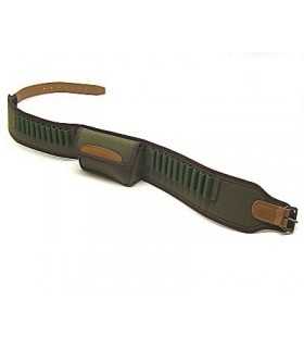 CORDURA CARABINE CARTRIDGE BELT WITH ELASTIC LOOPS AND POUCH