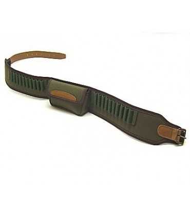 Cartuccera per carabina dotata di borsello tasca in cordura con 20 celle elasticizzate