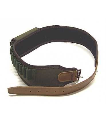 CORDURA CARABINE CARTRIDGE BELT WITH ELASTIC LOOPS AND POUCH
