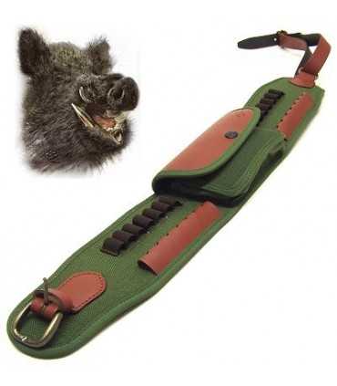 RADAR CORDURA AND LEATHER 14 LOOPS CARTRIDGE BELT