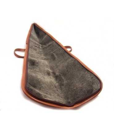 Civa brown leather sheath for rifle with zipper