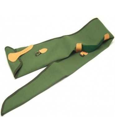 CANVAS RIFLE CASE WITH LEATHER INSERTS CM 140