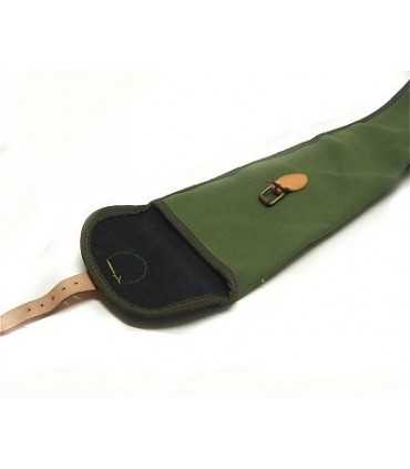 CANVAS RIFLE CASE WITH LEATHER INSERTS CM 140