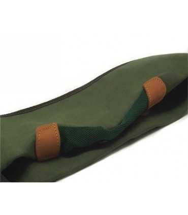 CANVAS RIFLE CASE WITH LEATHER INSERTS CM 140