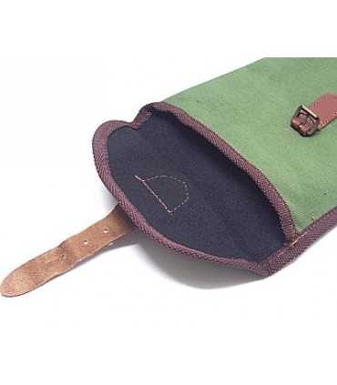 CANVAS RIFLE CASE WITH LEATHER INSERTS
