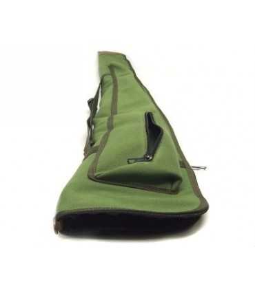Fodero Delfiero per fucile in canvas con porta canna di ricambio - lunghezza interna 126 cm
