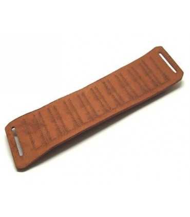 LEATHER CARABINE OPEN CARTRIDGE POUCH 10 LOOPS