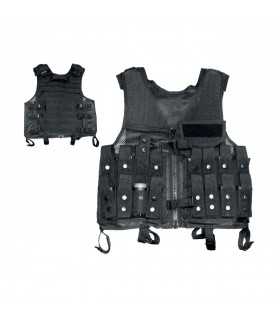 2ET07 – Gilet tattico in nylon e rete poliammidica compatibile sistema MOLLE