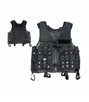 2ET07 – Gilet tattico in nylon e rete poliammidica compatibile sistema MOLLE