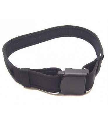 2V52 - Cinturone in cordura con fibbia a sportello e fori per manette in plastica