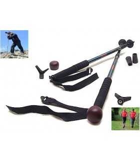 Coppia bastoni telescopici Crispi da trekking nordic walking per escursionismo-outdoor