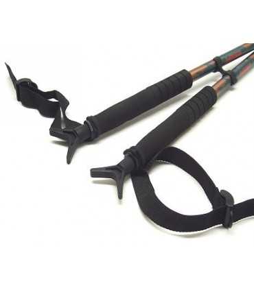 Coppia bastoni telescopici Crispi da trekking nordic walking per escursionismo-outdoor