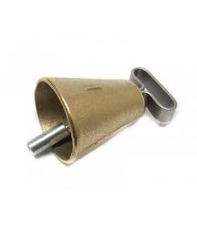 Campana sarda cs in ottone sabbiato n 1 - 2 - 3 - 4 per cane realizzata a mano