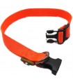 Collare Delfiero nylon arancione 2,5x60 cm per cane