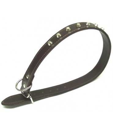 Wolfdog Leather Collar With Studs Length Cm 70