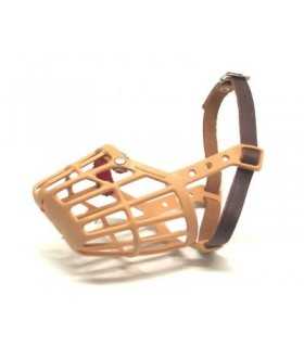 Dog Leather And Plastic Muzzle N 3 - 4 - 5 - 6 - 7 - 8