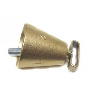 Campana sarda cs in ottone sabbiato n 1 - 2 - 3 - 4 per cane realizzata a mano