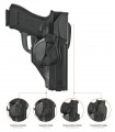 DCHO8 - Duty "CAMA" open holster: Professional polymer injection molded holster